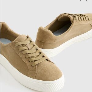 Quince Italian Suede Everyday Sneaker 10.5 Toffee